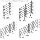 Paletový regál 2700x800x3300 mm